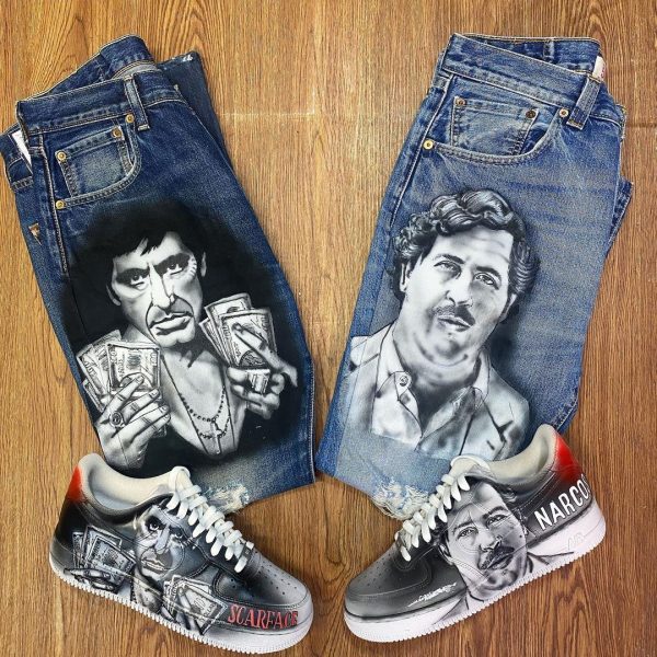 Pablo Escobar x Tony Montana Custom Air Force 1