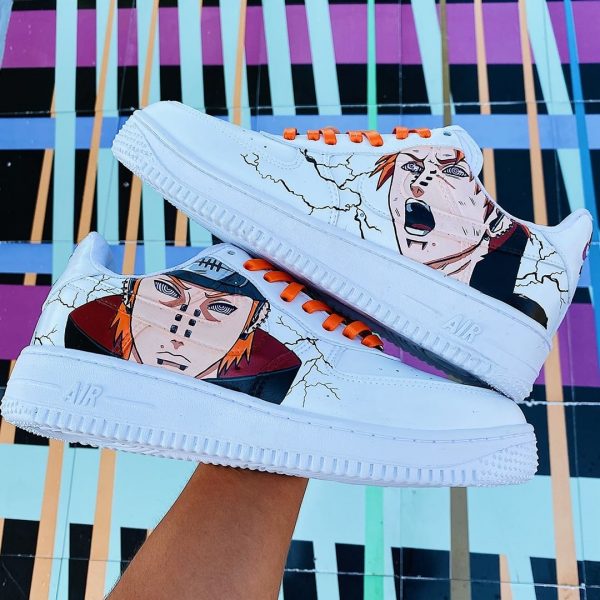 Pain Naruto Painting Custom Air Force 1