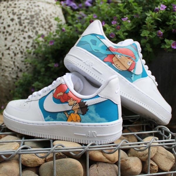 Ponyo Anime Painted Custom Air Force 1