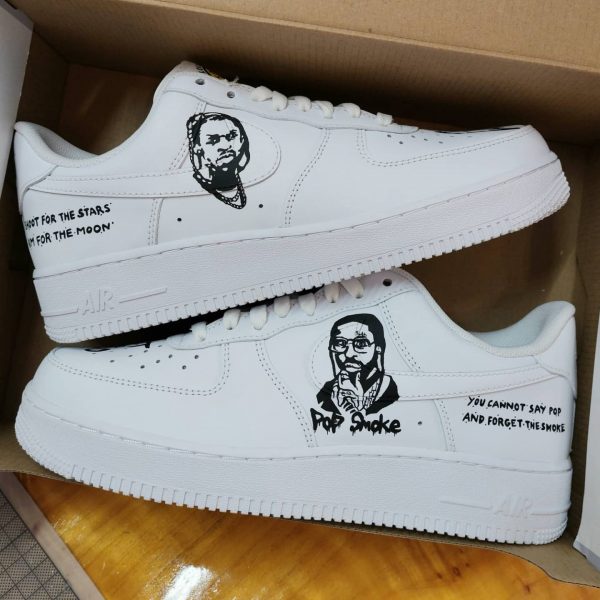 Pop Smoke Design Custom Air Force 1