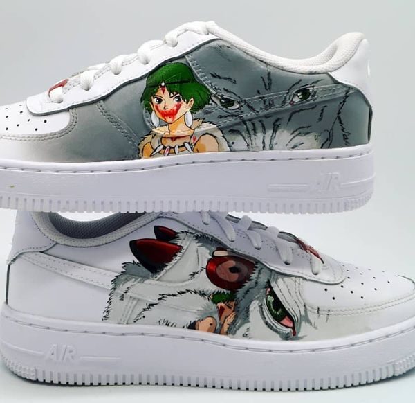 Princess Mononoke Design Custom Air Force 1