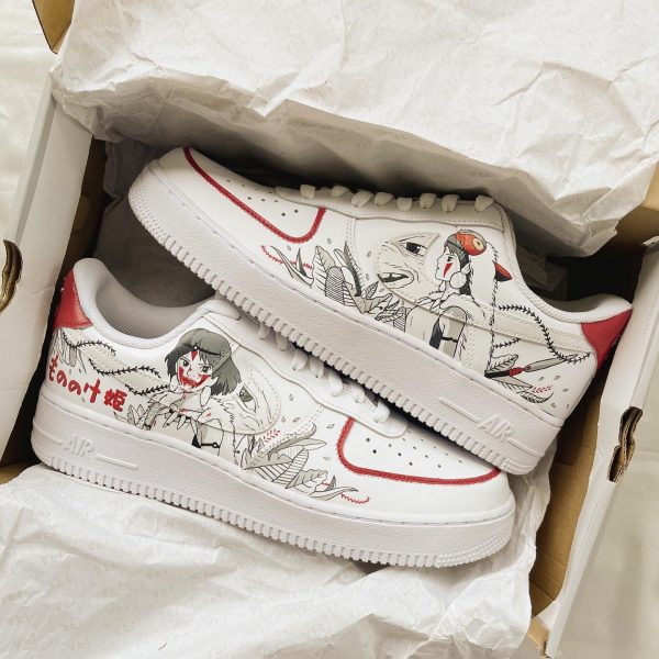 Princess Mononoke Painted Custom Air Force 1