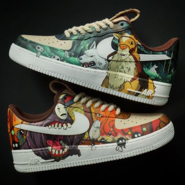 Princess Mononoke and Spirited Away Custom Air Force 1