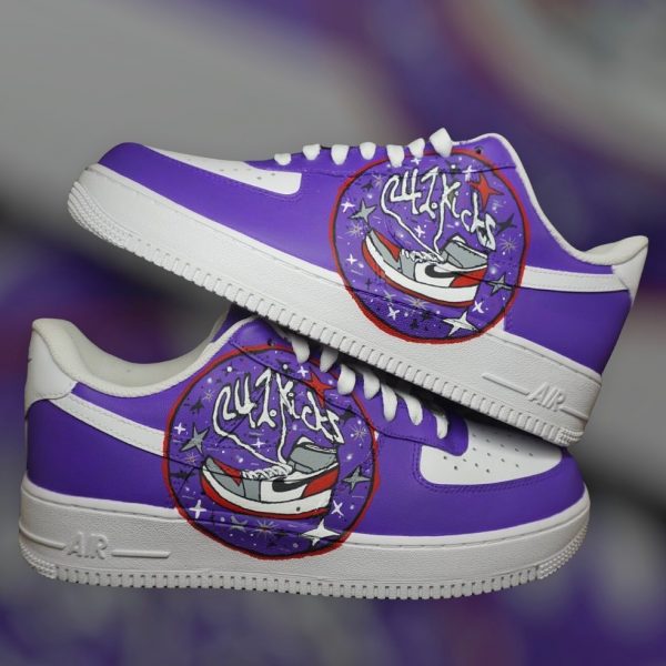 Purple Painted Custom Air Force 1