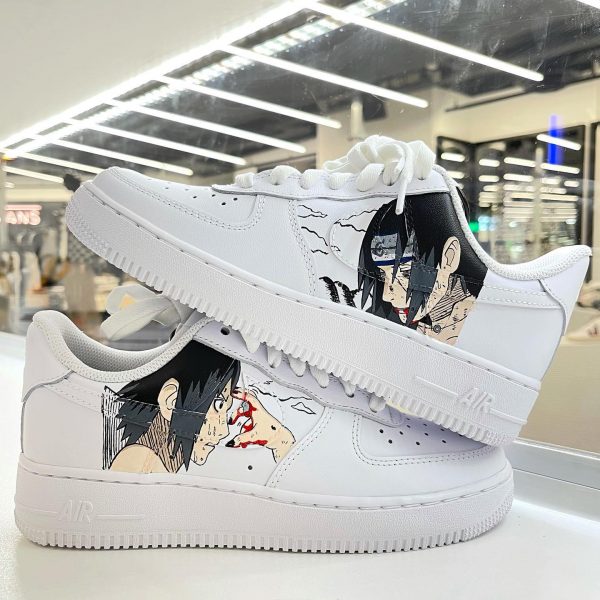 Sasuke and Itachi Paint Custom Air Force 1