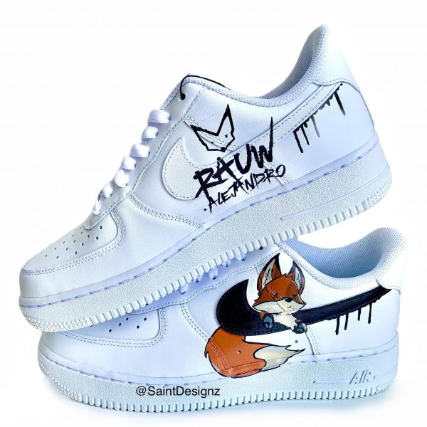 Rauw Alejandro Painted Custom Air Force 1