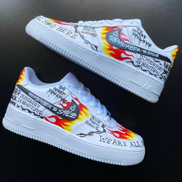 Remember To Smile Custom Air Force 1