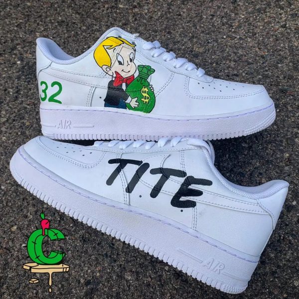 Richie Rich Painted Custom Air Force 1