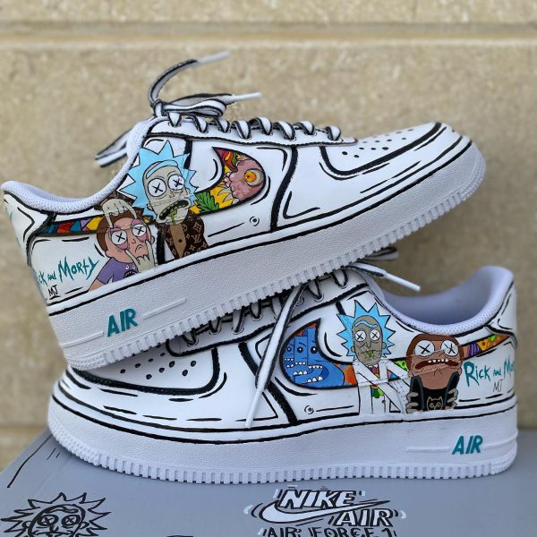 Rick and Morty 3 Custom Air Force 1