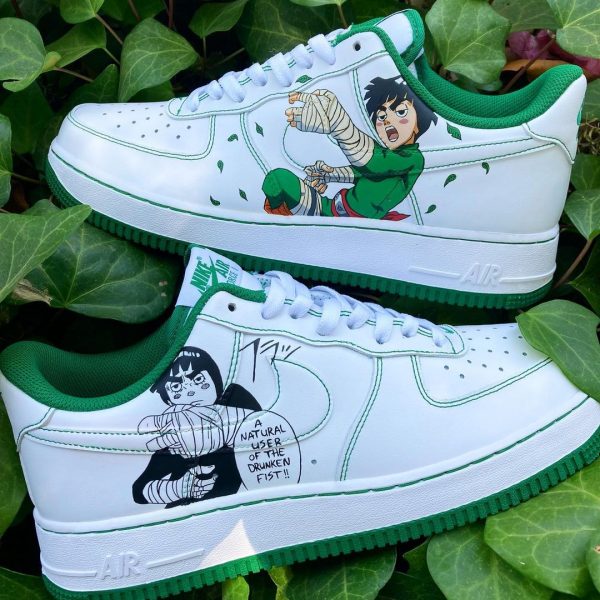 Rock Lee Painting Custom Air Force 1