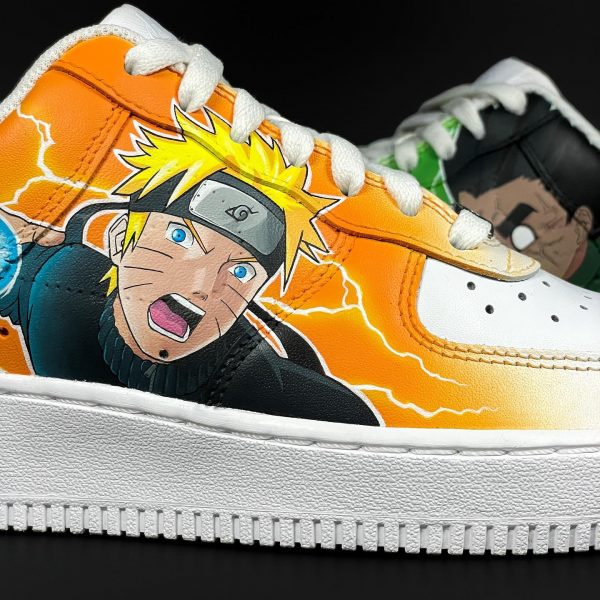 Rock Lee and Naruto Custom Air Force 1