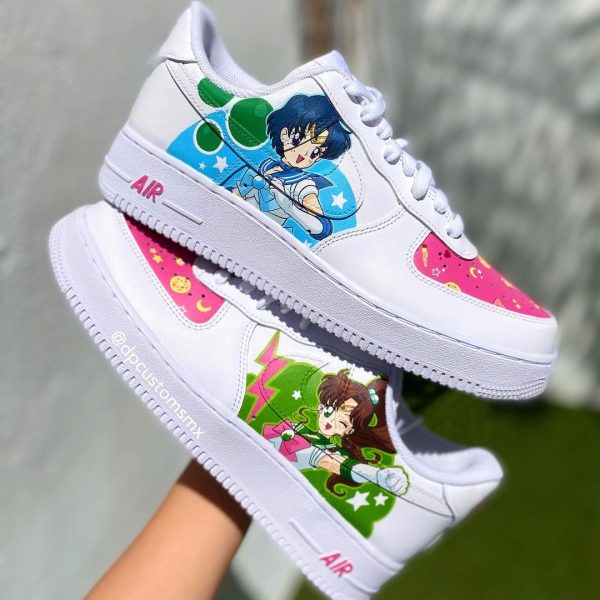 Painted Sailor Moon Custom Air Force 1