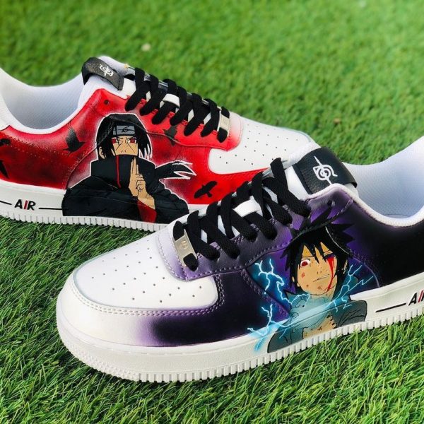 Sasuke and Itachi Inspired Custom Air Force 1