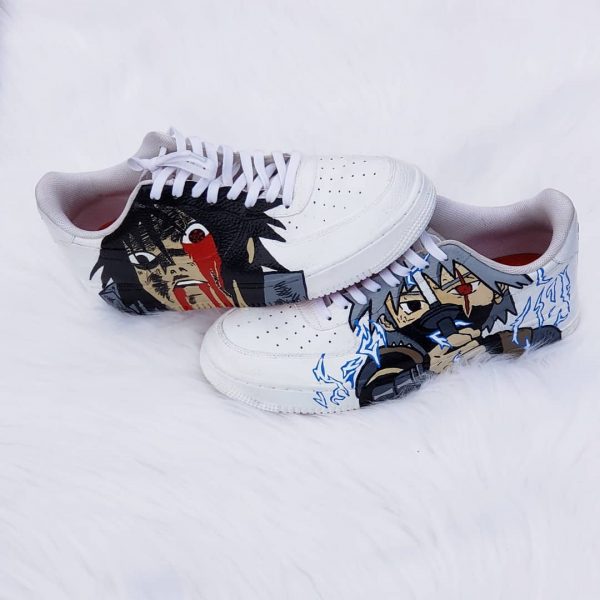 Sasuke and Kakashi Naruto Custom Air Force 1