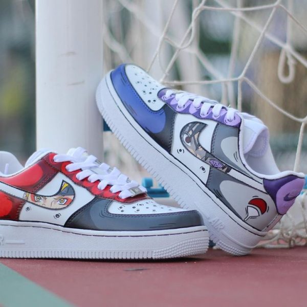 Sasuke and Naruto Painted Custom Air Force 1