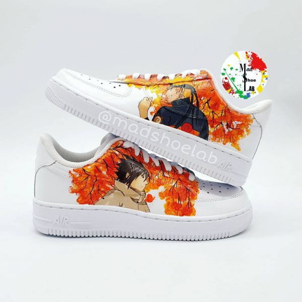 Sasuke and Naruto Painting Custom Air Force 1