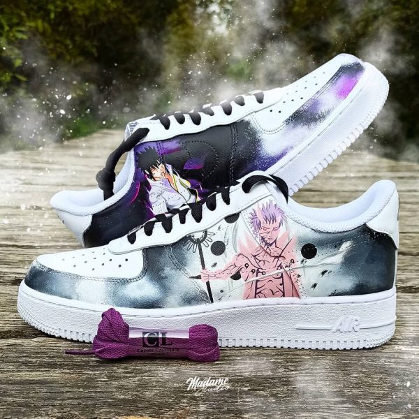 Sasuke and Obito Painted Custom Air Force 1