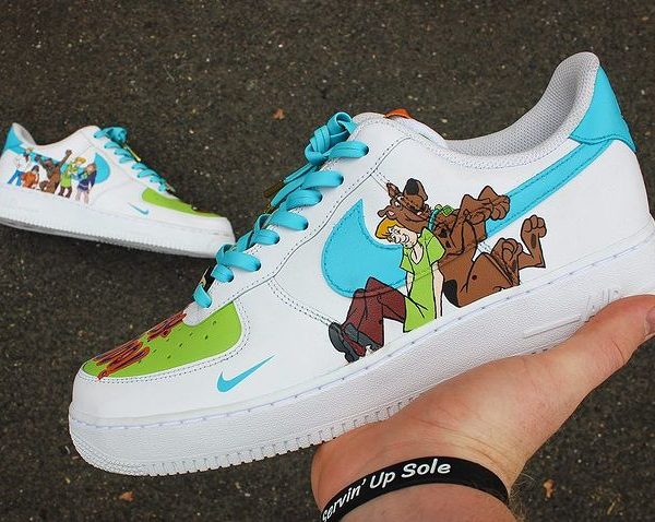 Scooby Doo Painted Custom Air Force 1