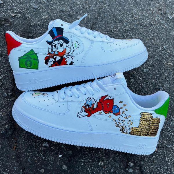 Painted Scrooge McDuck Custom Air Force 1