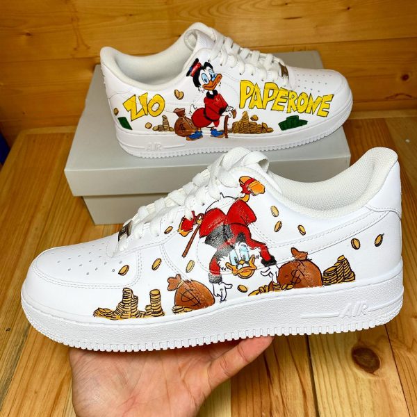 Painting Scrooge McDuck Custom Air Force 1