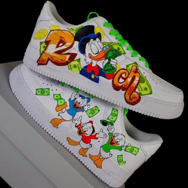 Scrooge McDuck Creative Custom Air Force 1