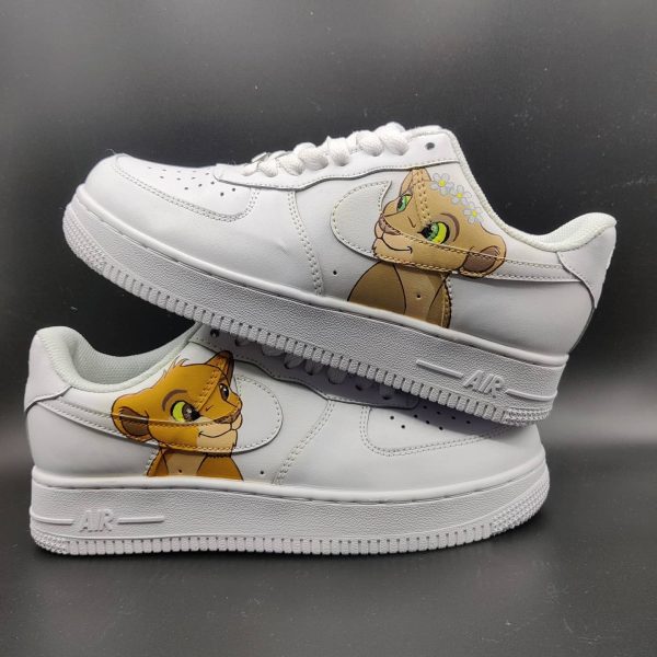 Simba and Nala Custom Air Force 1