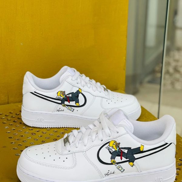 Simpsons Painted Custom Air Force 1