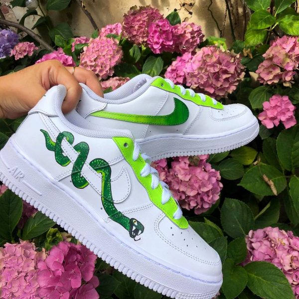 Snake Hand Painted Custom Air Force 1