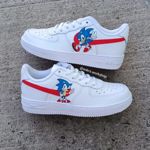 Sonic Handpainting Custom Air Force 1