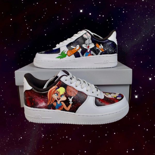 Handpainted Space Jam Custom Air Force 1