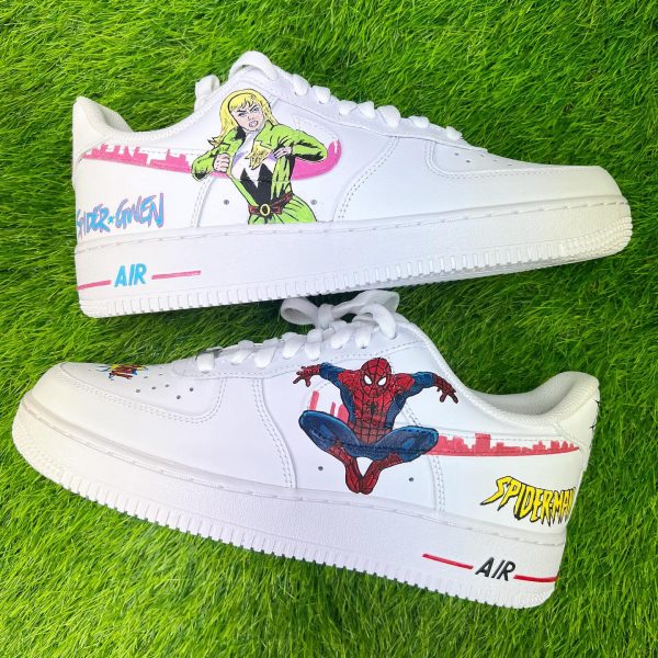 Painted Spider-Man Custom Air Force 1