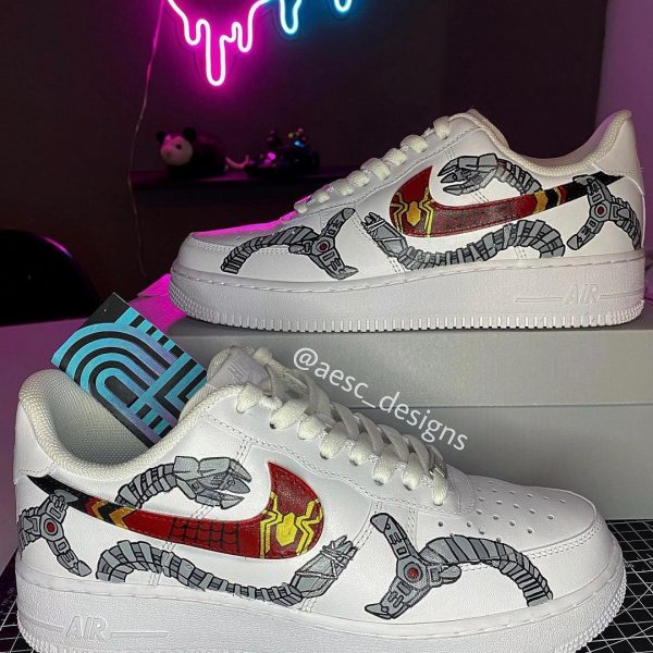 Spider Man x Doctor Octopus Custom Air Force 1