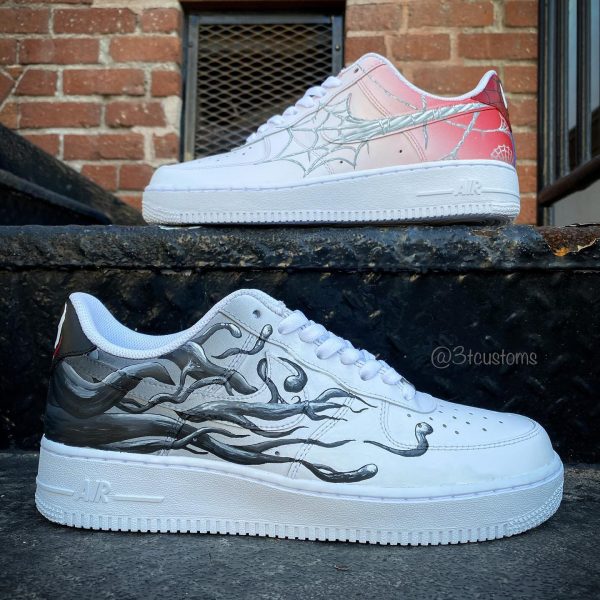 SpiderMan and Venom Creative Air Force 1