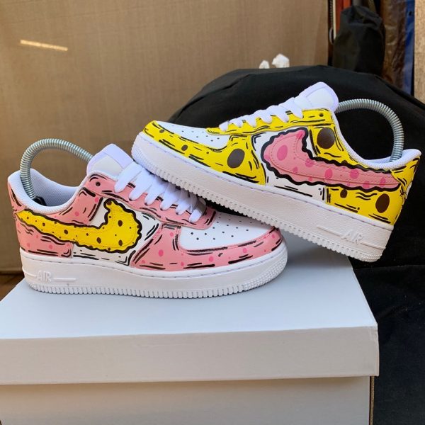 Spongebob and Patrick Custom Air Force 1