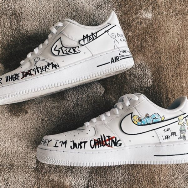 Stickman x Simpsons Custom Air Force 1