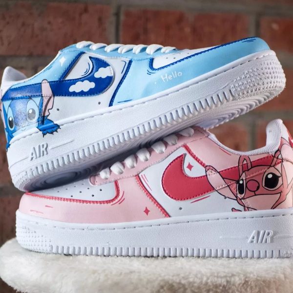 Stitch Painted Custom Air Force 1