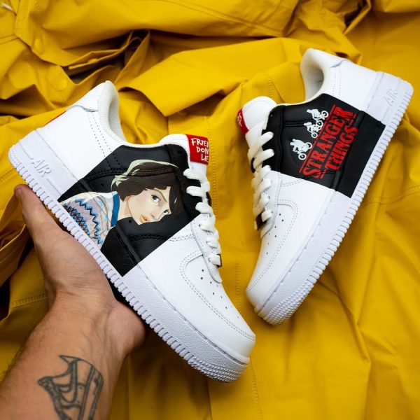 Stranger Things Painting Custom Air Force 1