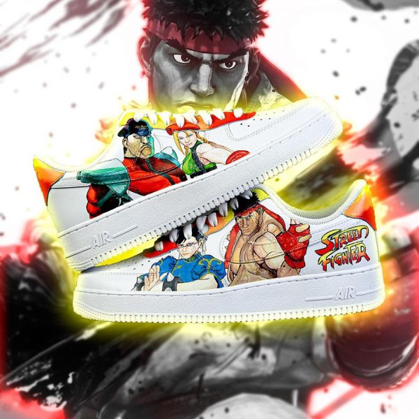 Street Fighter Painted Custom Air Force 1