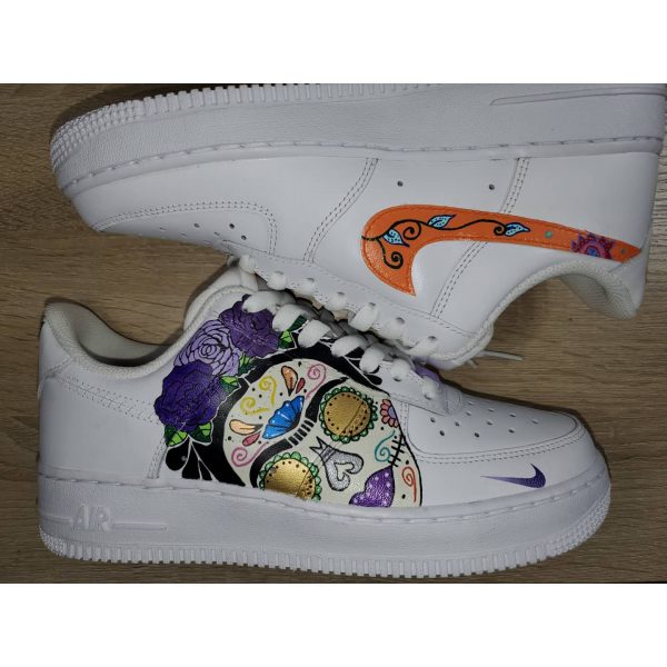 SugarSkull Painted Custom Air Force 1