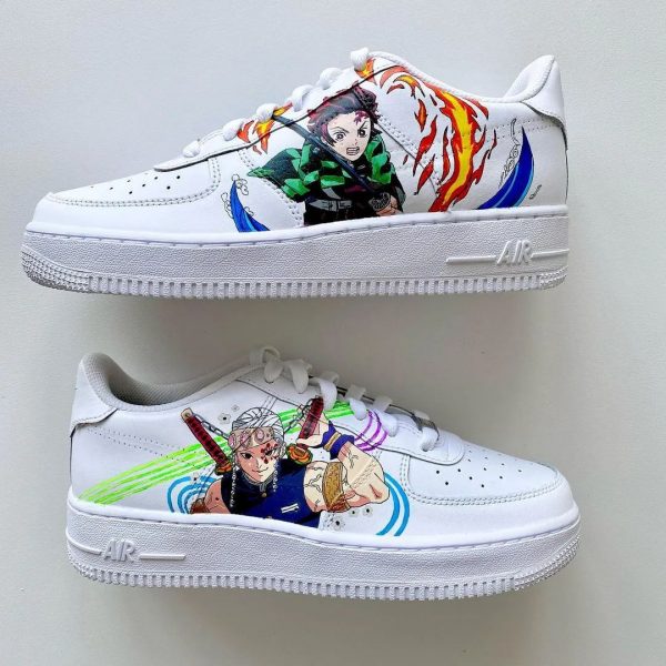 Tanjiro x Uzui Custom Air Force 1