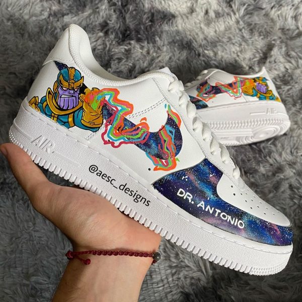 Thanos Painted Custom Air Force 1