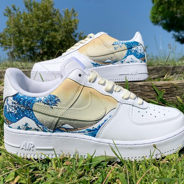 The Great Wave of Kanagawa Custom Air Force 1