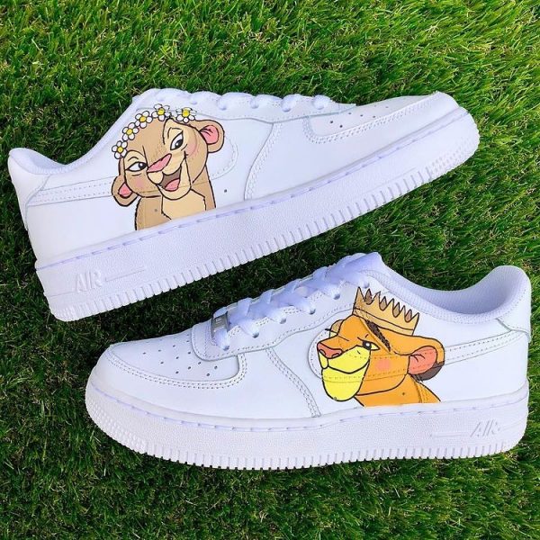 Lion King Painting Custom Air Force 1