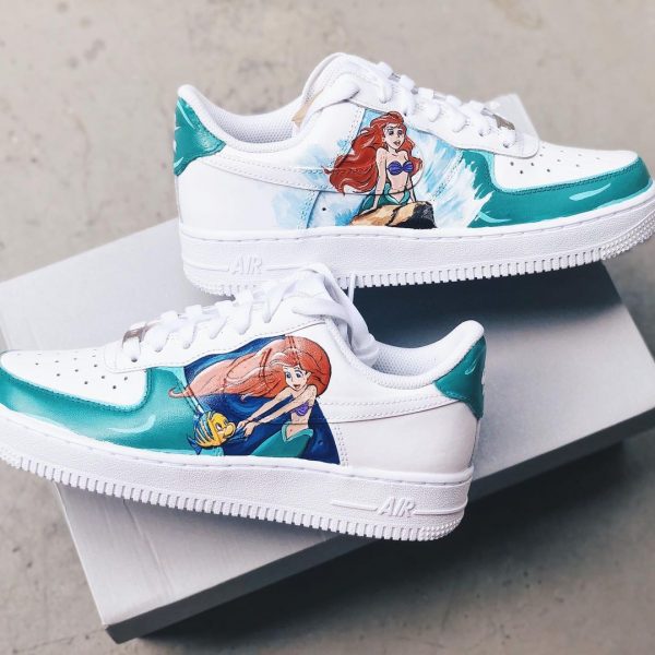 Ariel Little Mermaid Custom Air Force 1