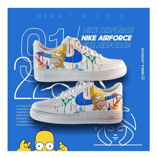 The Simpsons 01 Custom Air Force 1