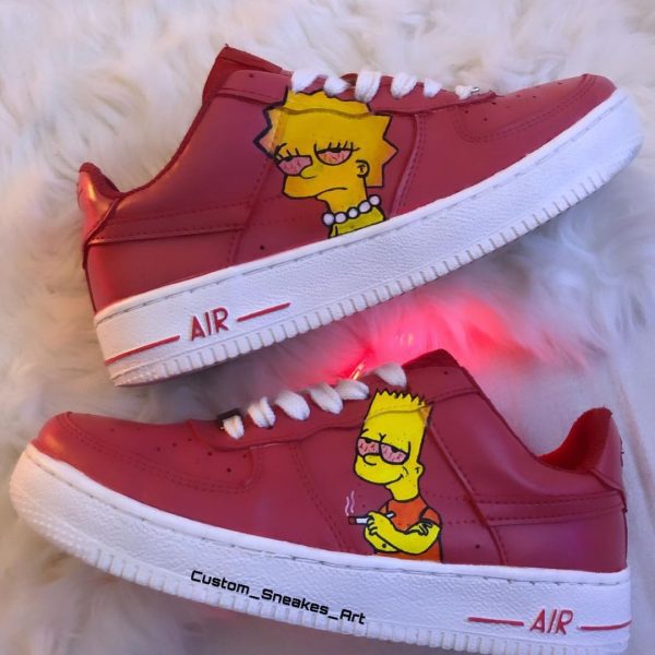 Painting The Simpsons Custom Air Force 1