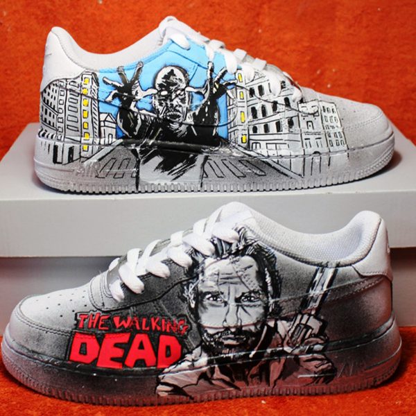 The Walking Dead Painted Custom Air Force 1