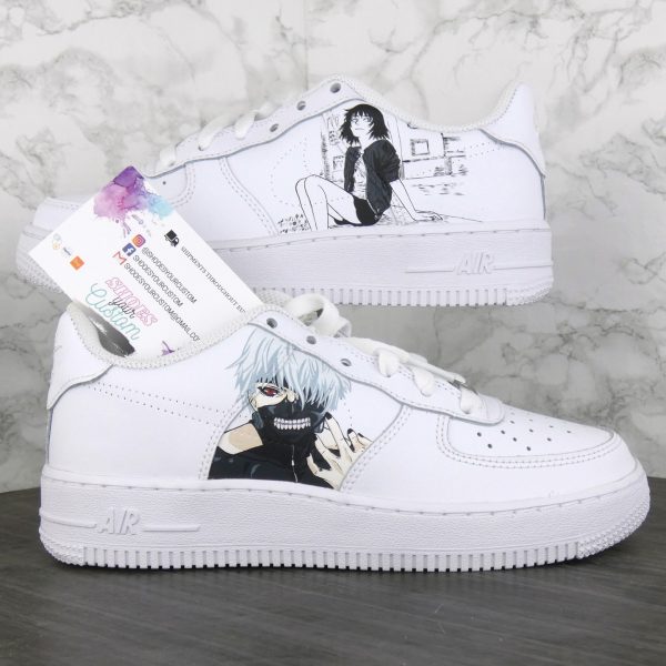 Tokyo Ghoul Handpainted Custom Air Force 1