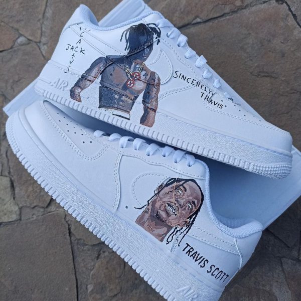 Travis Scott Painted Custom Air Force 1