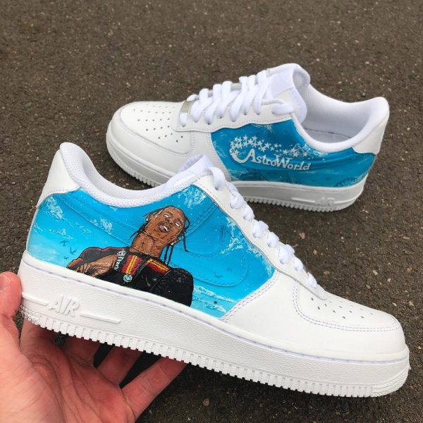 Travis Scott Painting Custom Air Force 1